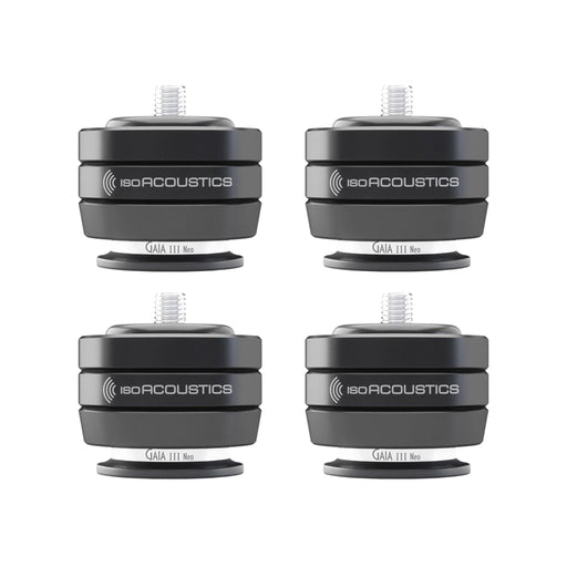 IsoAcoustics Gaia III Neo Isolators, black set of four