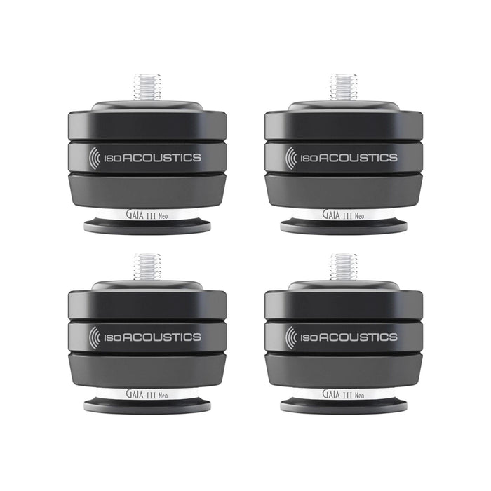 IsoAcoustics Gaia III Neo Isolators, black set of four