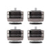 IsoAcoustics Gaia III Neo Isolators, dark chrome set of four