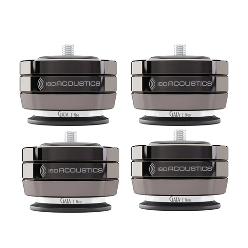 soAcoustics Gaia I Neo Isolators, Set of 4 in dark chrome finish