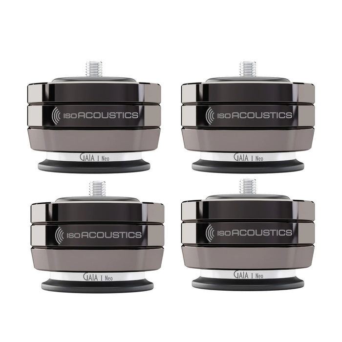 soAcoustics Gaia I Neo Isolators, Set of 4 in dark chrome finish