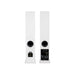 Totem Acoustic KIN Play Tower II Floorstanding Speakers in white, rear view