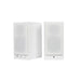 Totem Acoustic KIN Play Bookshelf Speakers in white with grills
