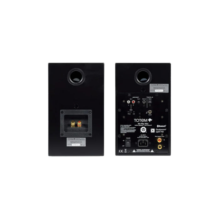 Totem Acoustic KIN Play Mini Bookshelf Speakers back view