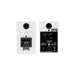Totem Acoustic KIN Play Mini Bookshelf Speakers back view, in white