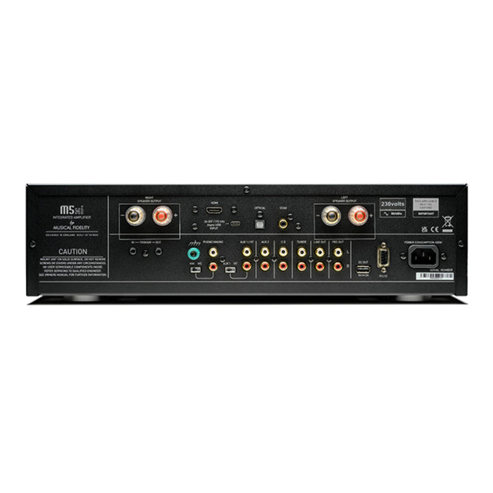 Musical Fidelity M5xi Integrated Amplifier rear view