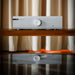 Musical Fidelity M5xi Integrated Amplifier lifestyle shot, in silver