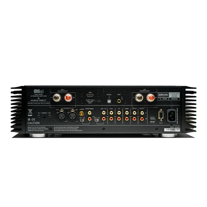 Musical Fidelity M6xi Integrated Amplifier rear view