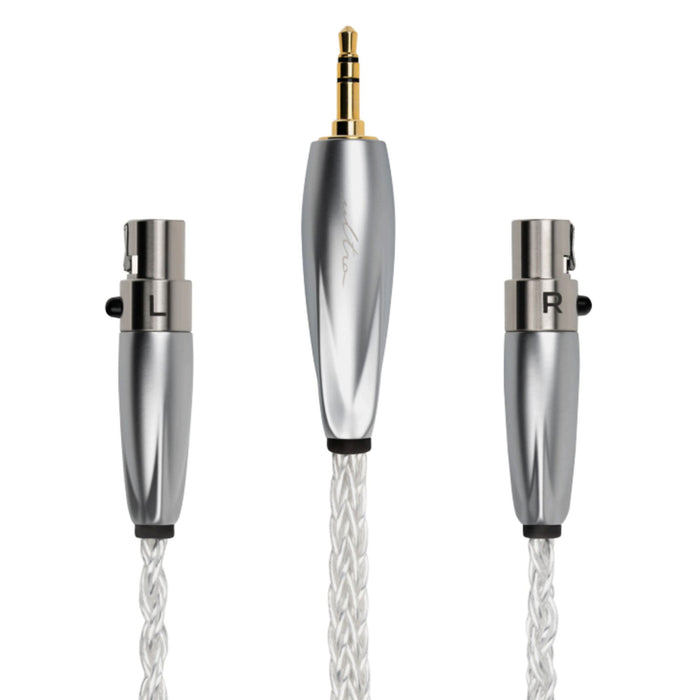 MINI 4 PIN XLR TO 3.5 MM PURE SILVER ULTRA CABLE