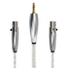 MINI 4 PIN XLR TO 3.5 MM PURE SILVER ULTRA CABLE