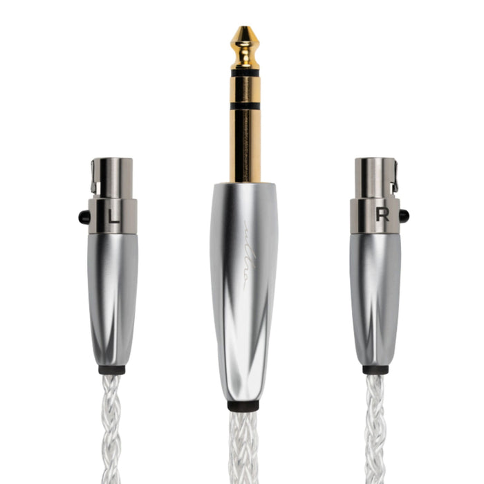 MINI 4 PIN XLR TO 6.3 MM PURE SILVER ULTRA CABLE