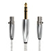 MINI 4 PIN XLR TO 6.3 MM PURE SILVER ULTRA CABLE