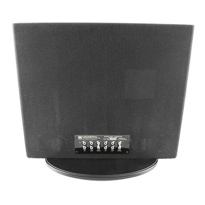Magnepan DWM Planar Magnetic Bass Panel rear view, binding posts