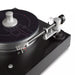 View of gimbal and tonearm of turntabel from Mark Levinson
