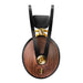 Meze 99 Classics 2nd Gen Closed-Back Headphones side profile view, real walnut wood earcups
