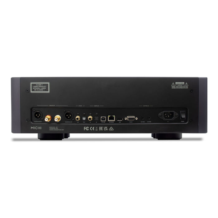 Michi Q5 CD Player & DAC rear panel, inputs and outputs
