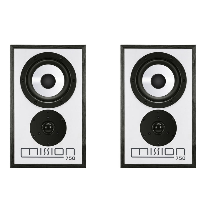 Mission 750 bookshelf speakers, black pair