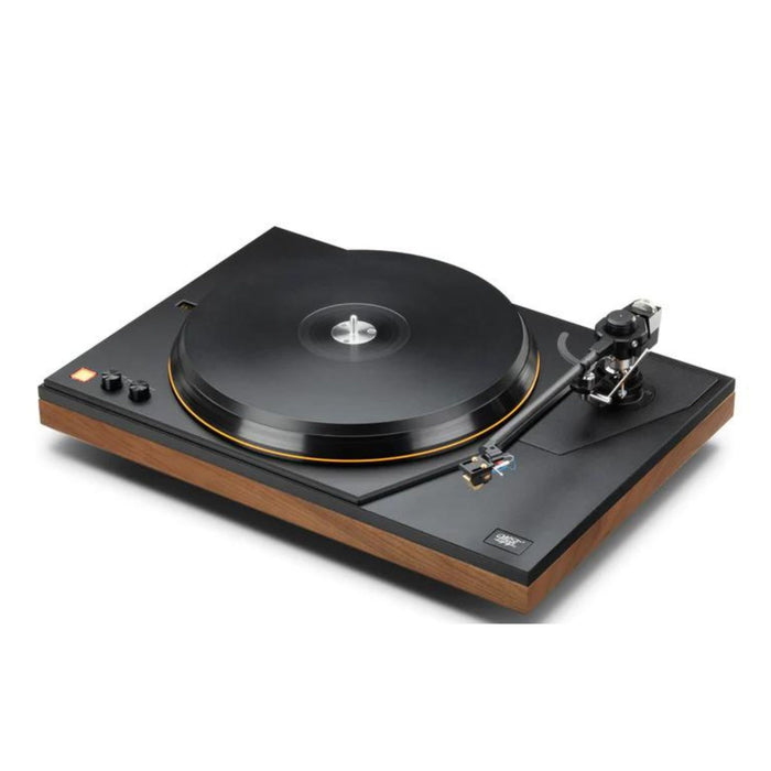 MoFi MasterDeck Turntable, Walnut angled left without record