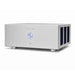 The front right side of the ModWright KWA300 Power Amplifier on a white background
