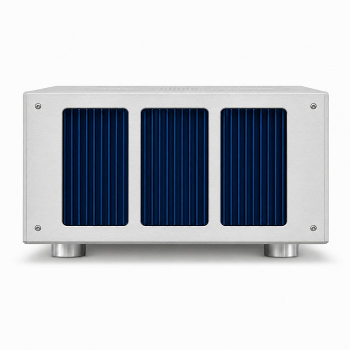Side of ModWright KWA300 Power Amplifier on white background