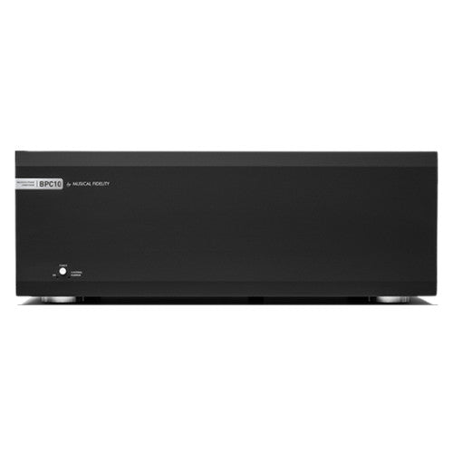 Musical Fidelity BPC10 power conditioner front view in black finish