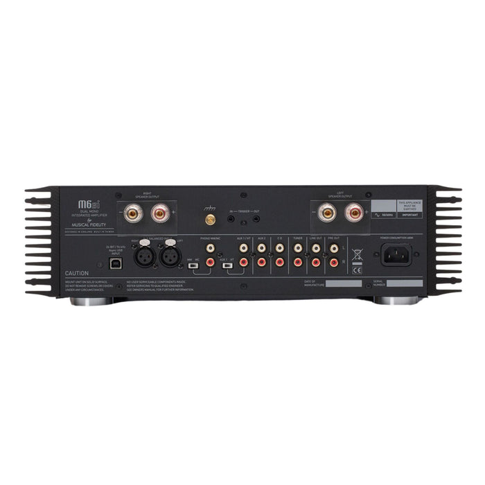 Musical Fidelity M6si Limited Edition Chrome rear panel, inputs and outputs