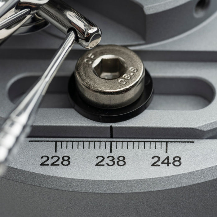 Musical Fidelity M8xTT Turntable, tonearm base close up