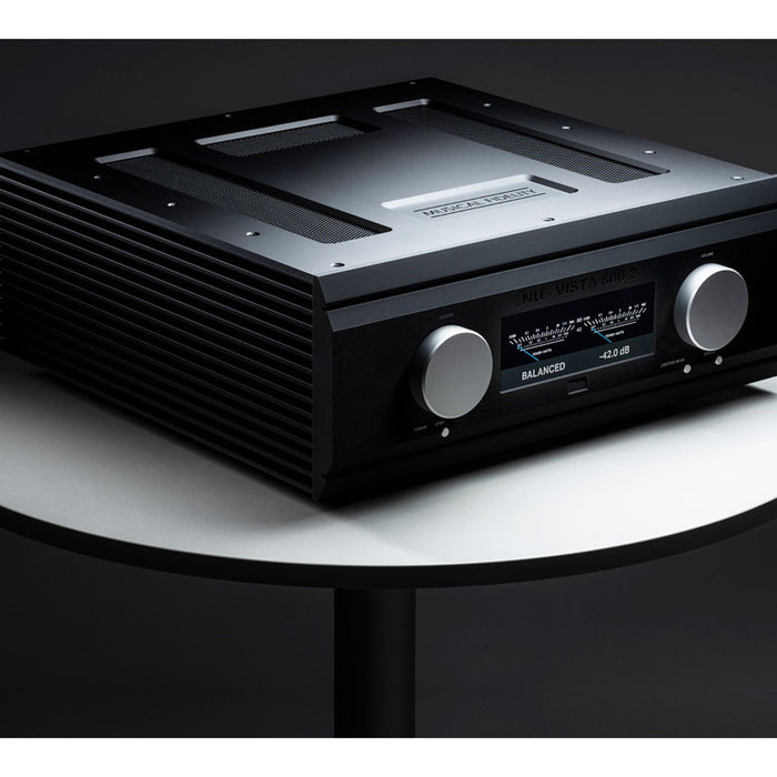 Musical Fidelity Nu-Vista 800.2 Integrated Amplifier, black finish, hero shot