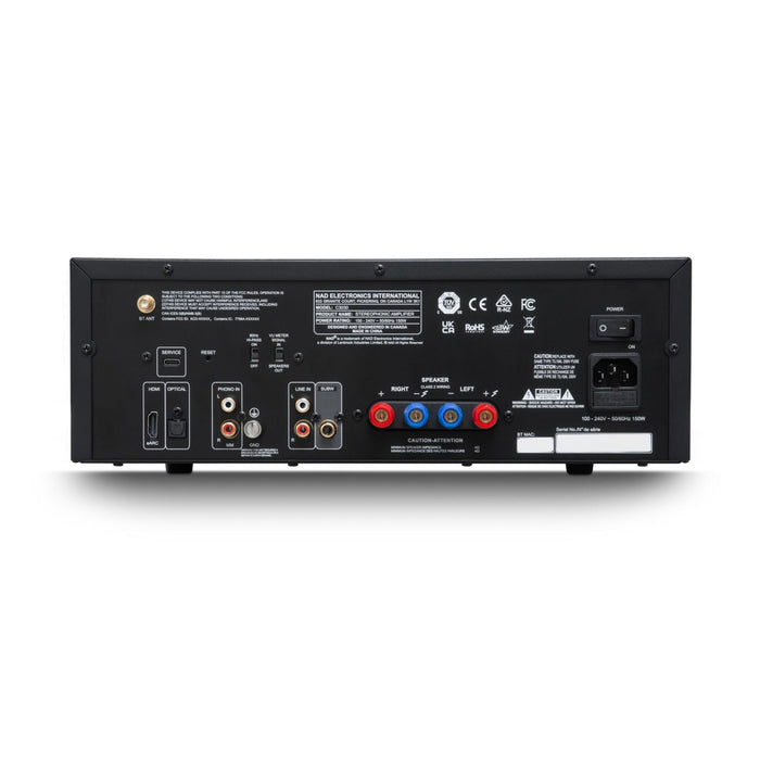 NAD C 3030 Integrated Amplifier, back view
