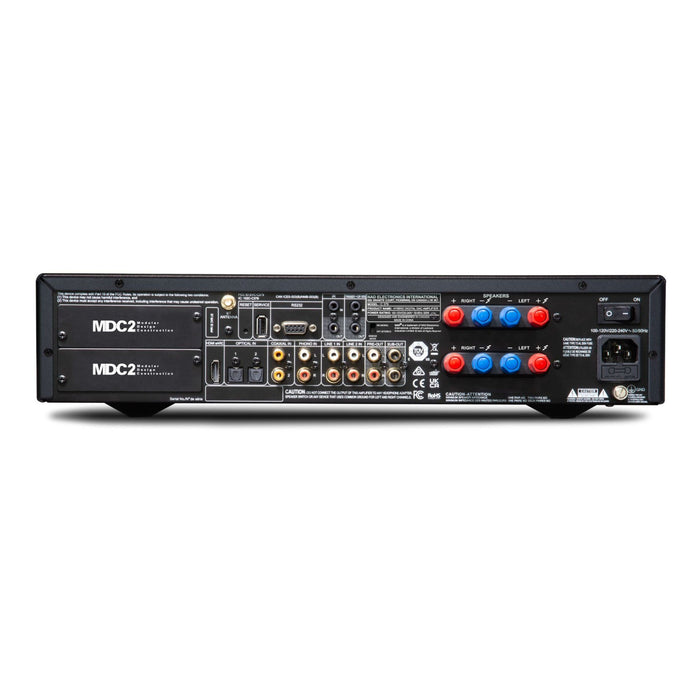 NAD C 379 HybridDigital DAC & Amplifier rear panel, inputs and outputs