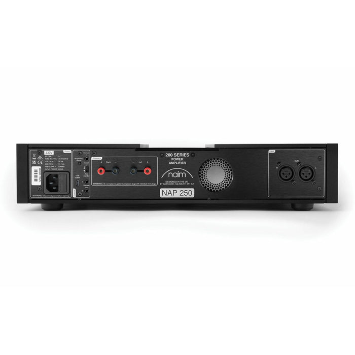 Naim 200 Series NAP 250 Power Amplifier rear panel, inputs and outputs