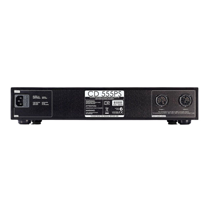 Naim 555 PS DR Quiet Power Supply rear panel, inputs and outputs