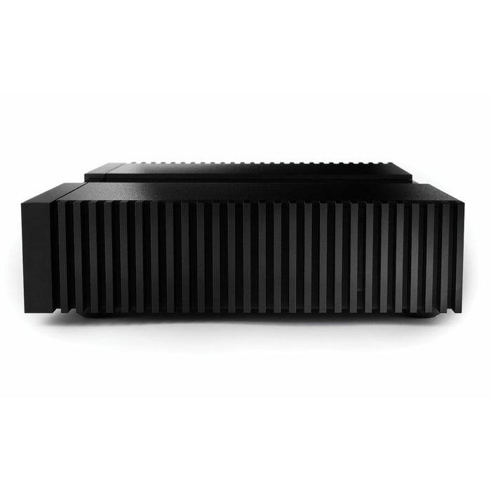 Naim NAP 350 Monoblock Power Amplifier side profile view, heatsinks