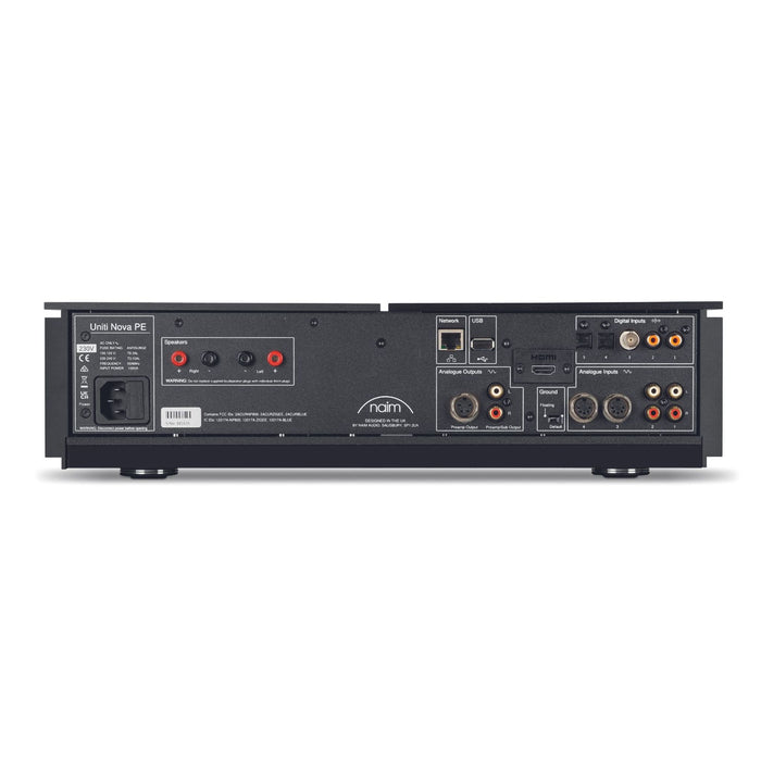 Naim Uniti Nova Power Edition All-In-One Player rear panel view, inputs and outputs
