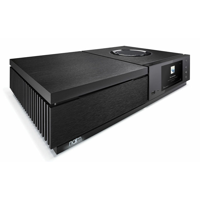 Naim Uniti Star All-In-One Wireless Music Player, black front angled view