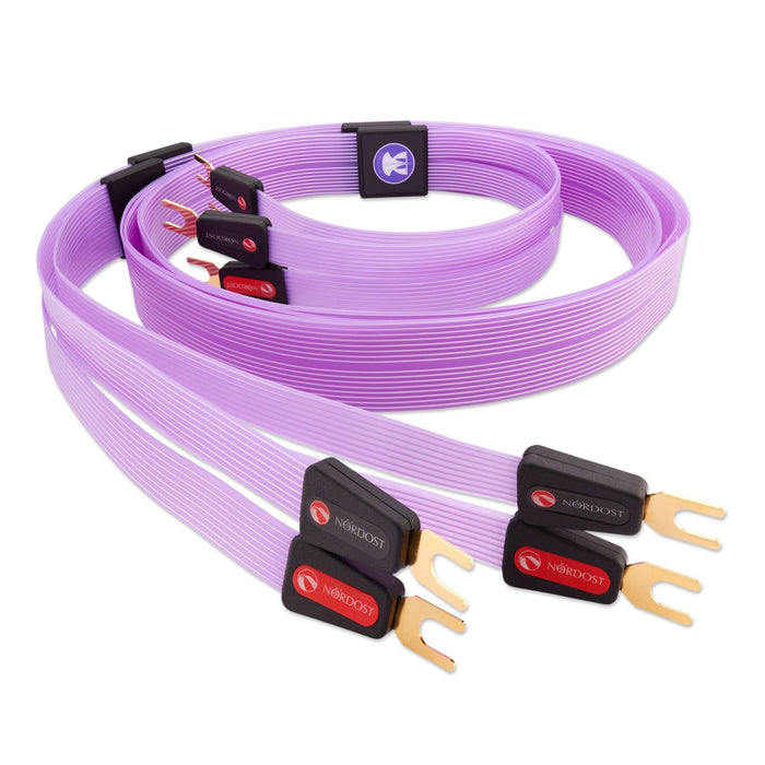 Nordost Purple Flare 3 Speaker Cables with spade terminations