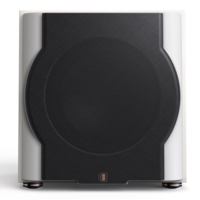 Perlisten D12s Powered Subwoofer, piano white with grill