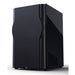 Perlisten D215s Dual Driver Powered Subwoofer, piano black angled view with grill