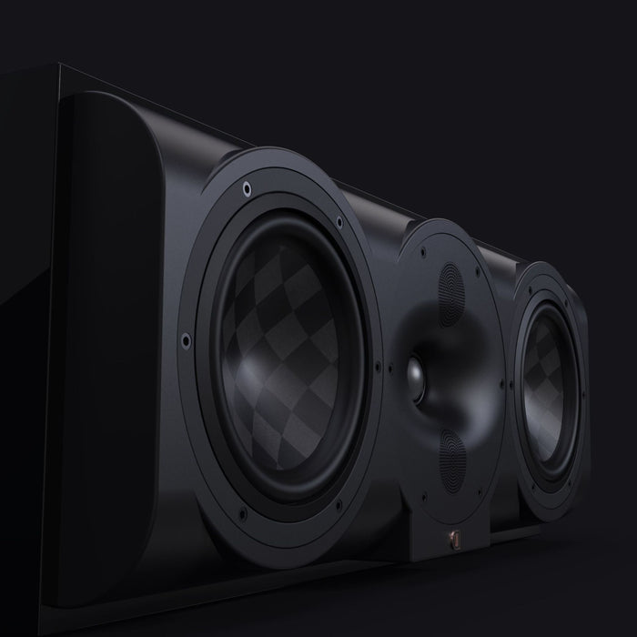 Perlisten S5c Center Channel Speaker, Piano Black hero shot
