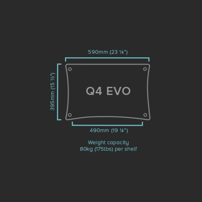 Quadraspire Q4 Evo Component Rack