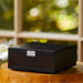 REL AirShip II Wireless Transmitter, lifestyle view in living room
