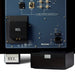 REL AirShip II Wireless Transmitter with receiver installed on a subwoofer