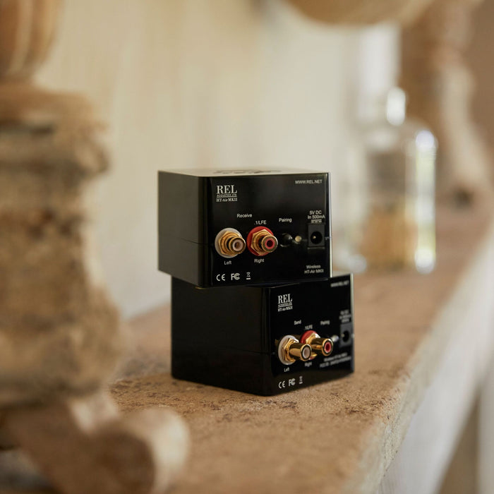 REL HT-Air MkII Wireless Transmitter in living room