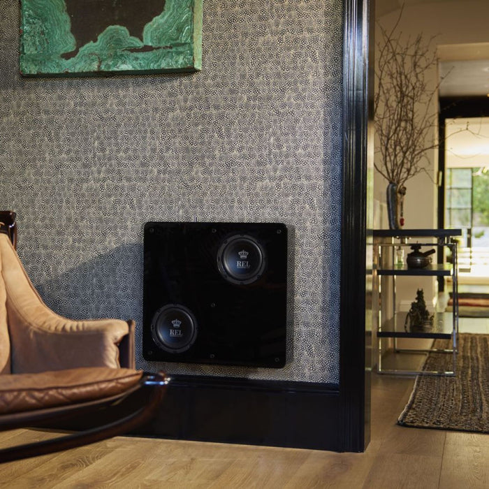 REL Planar PL-1 Subwoofer on wall