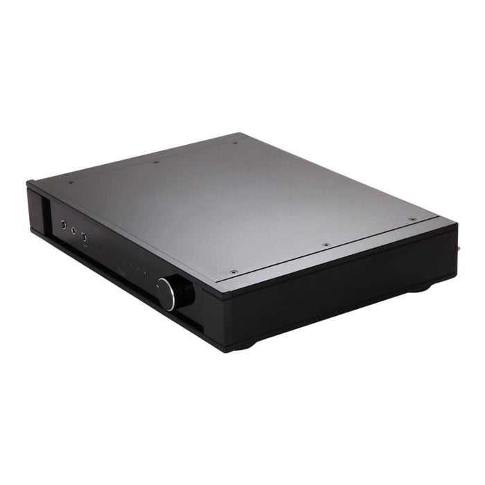 Rega Elex MK4 Stereo Integrated Amplifier top angled view left side