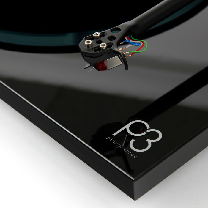 Rega Planar 3 Belt-Drive Turntable, gloss black with new Rega Nd3 MM cartridge