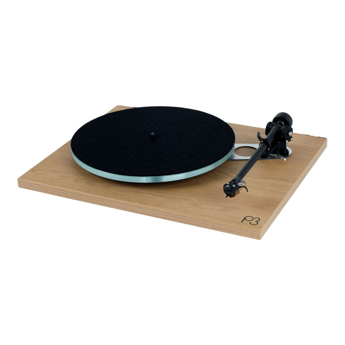 Rega Planar 3 Belt-Drive Turntable, light oak