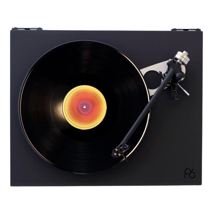 Rega Planar 6 Belt-Drive Turntable, matt polaris grey top view