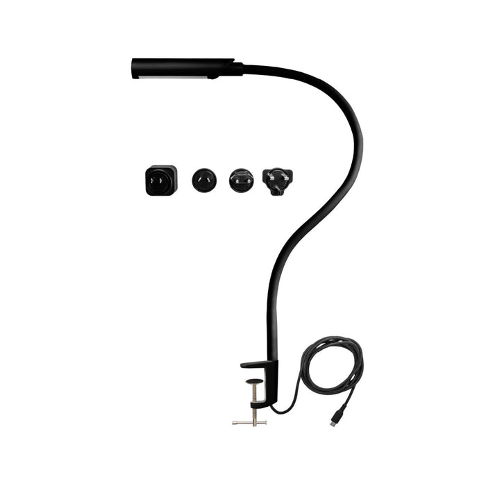 Reliable UberLight Flex LED Task Light with Clamp in black