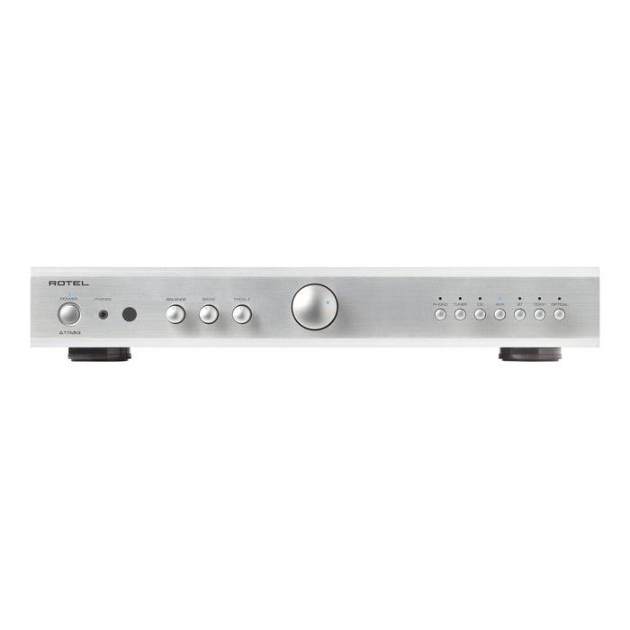Rotel A11 Mkll Stereo Integrated Amplifier, silver finish